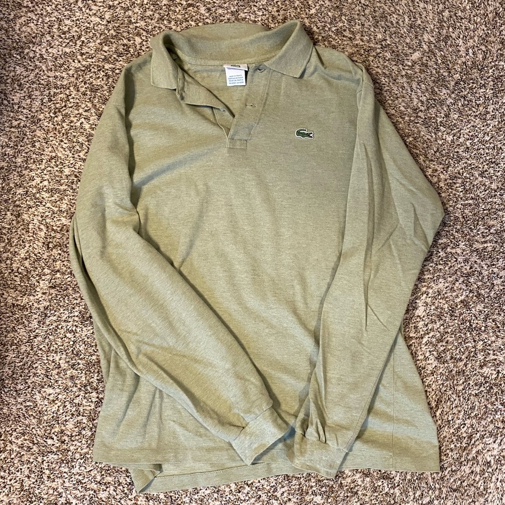 Men’s Lacoste long sleeve polo